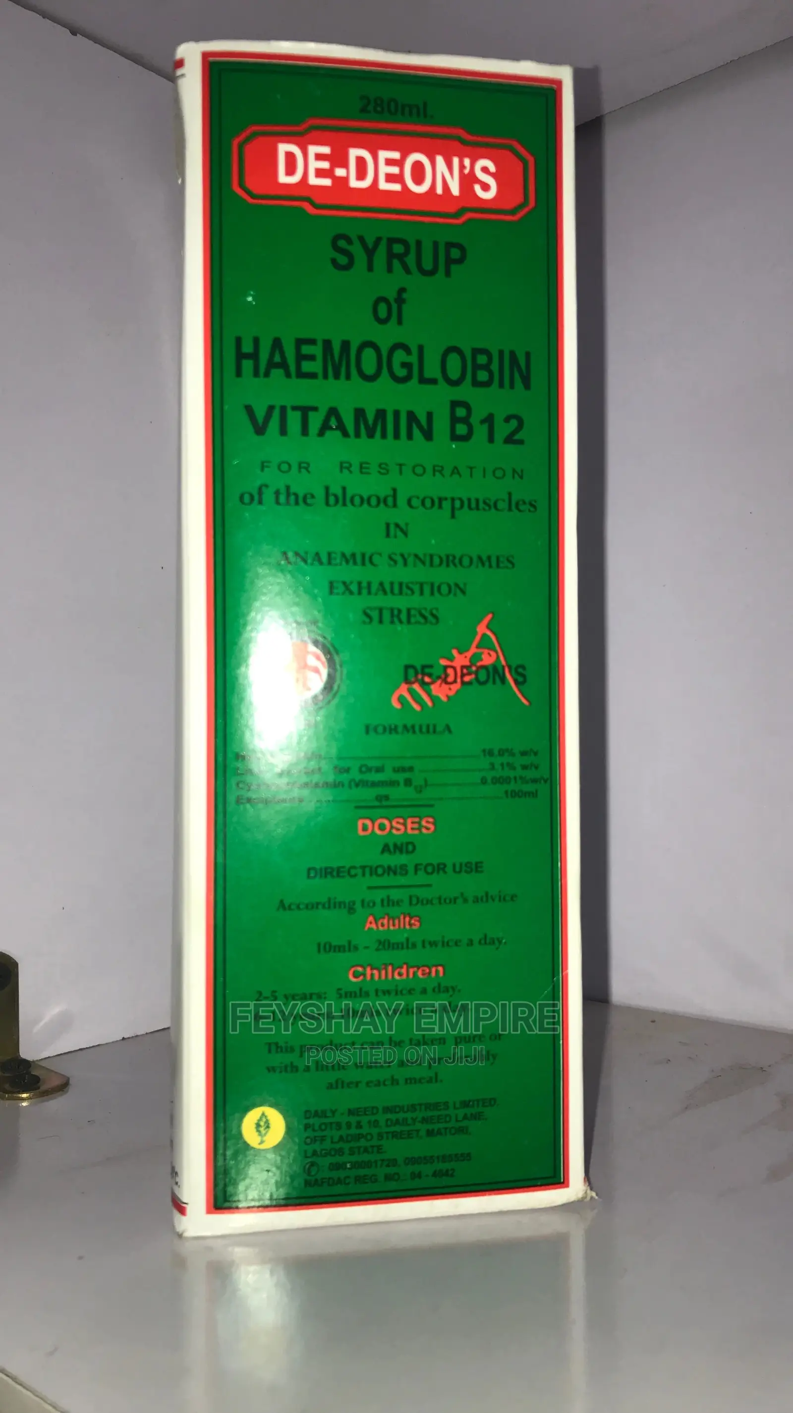 De-Deon’S Haemoglobin Vit B12