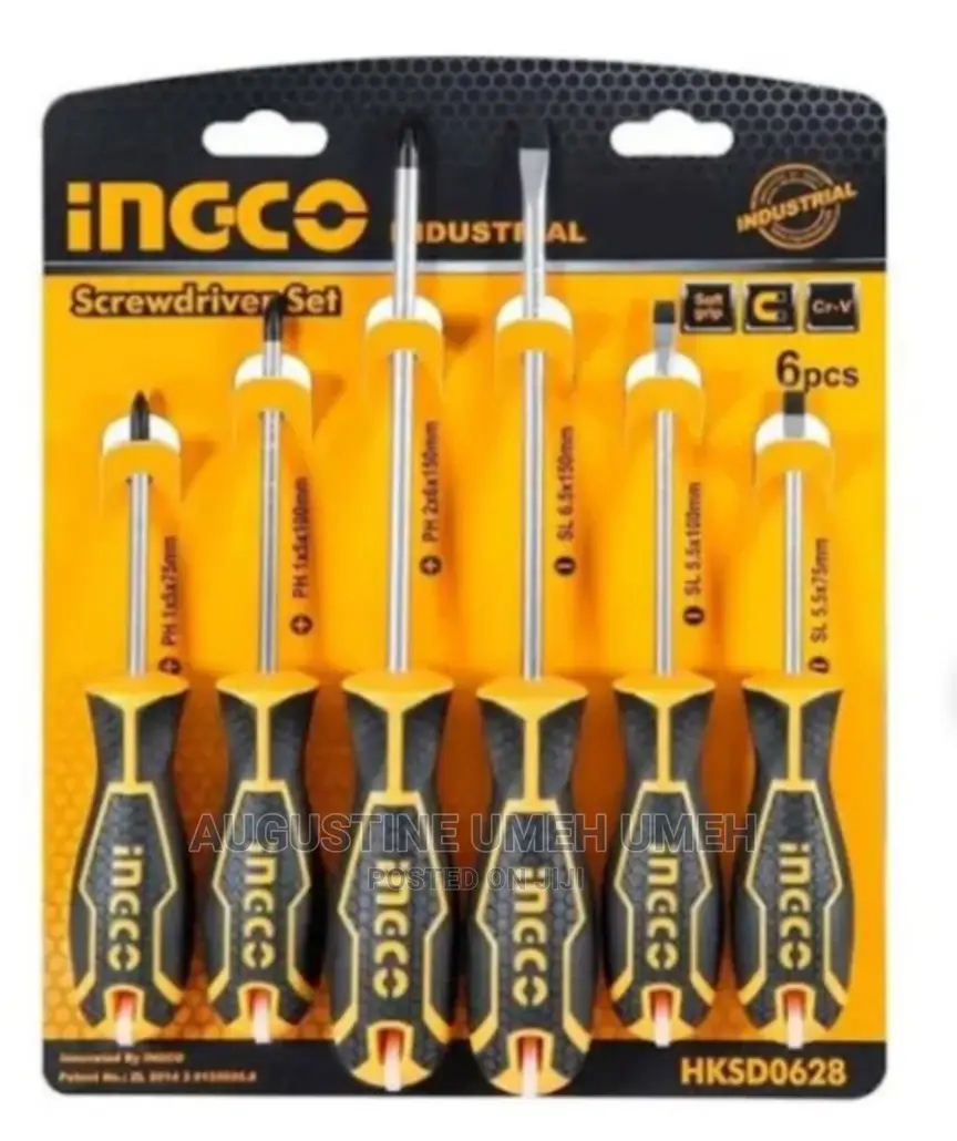6pcs Go-Through Screwdriver Set Ingco