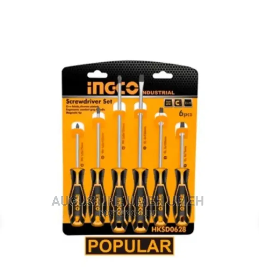 6pcs Go-Through Screwdriver Set Ingco