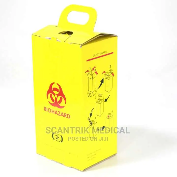 Yellow Biohazard Cardboard