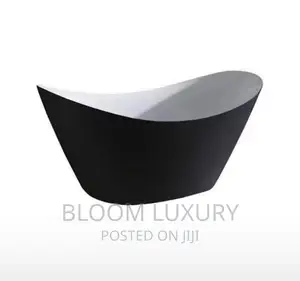 Black and White Acrylic Bathtub