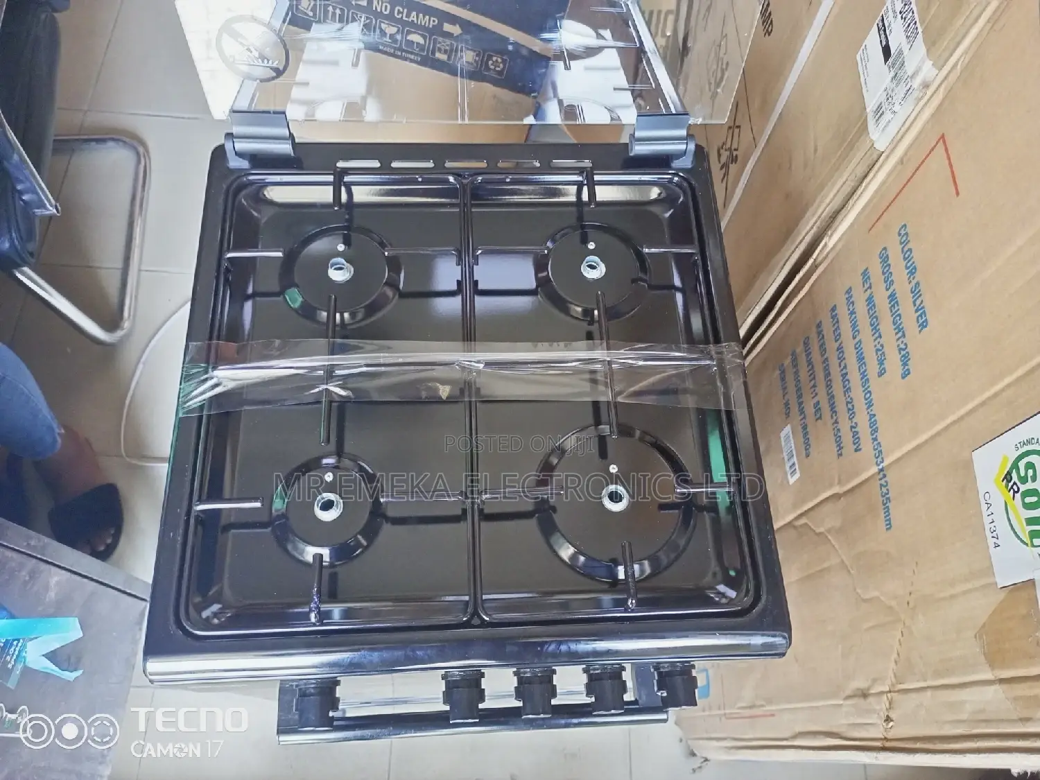 Bruhm All Gas Cooker 4 Burner