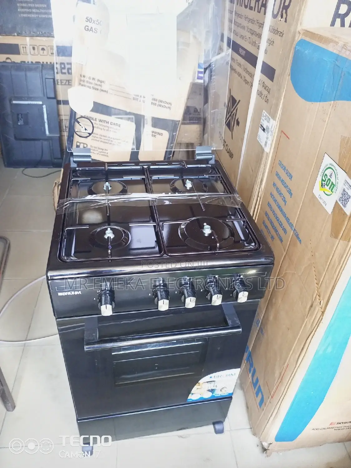 Bruhm All Gas Cooker 4 Burner