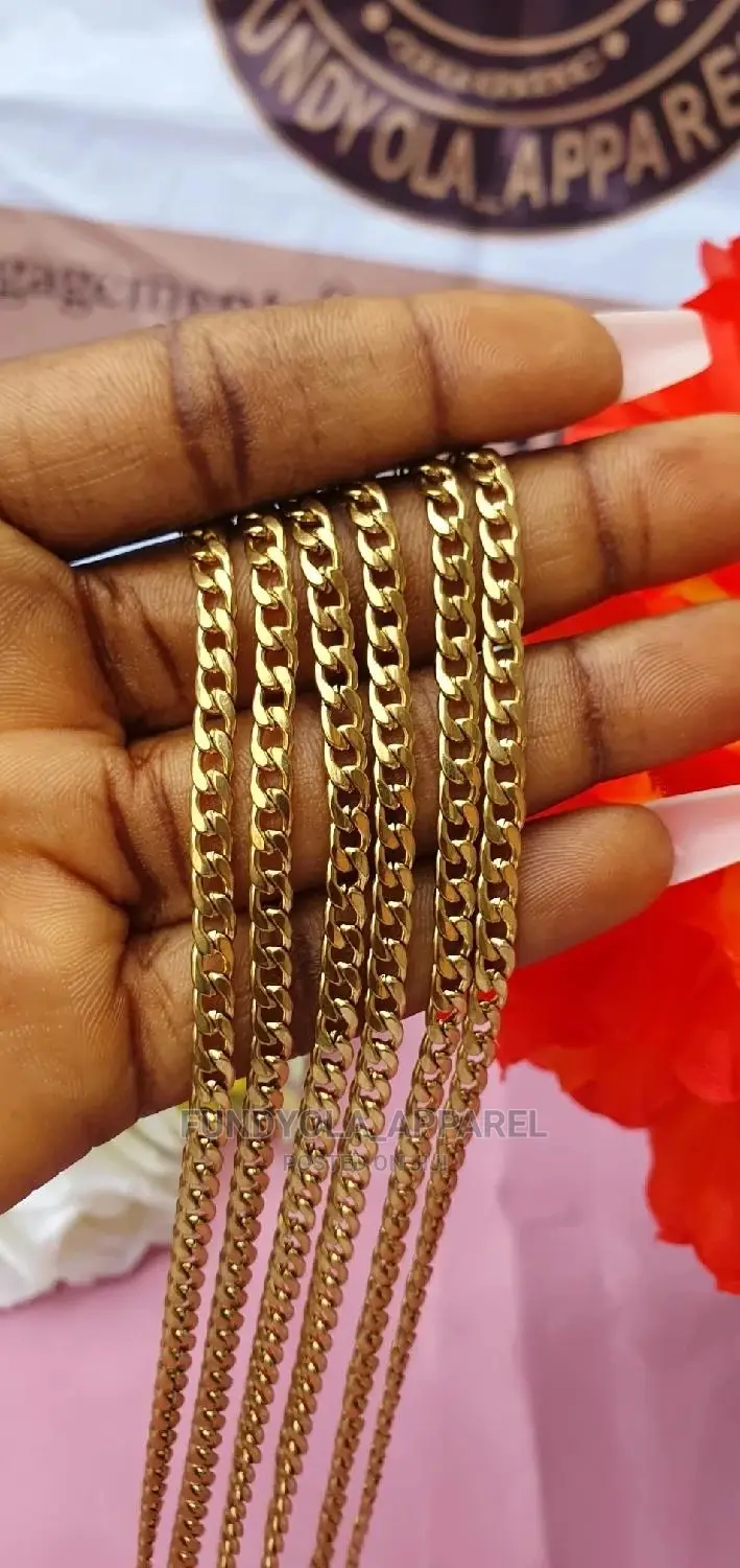 Gold Cuban Flat Chain