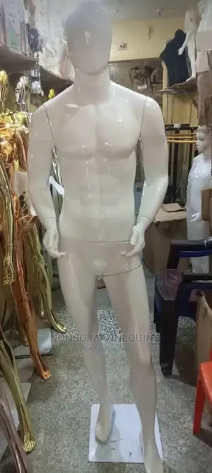 White Faceless Male Fashion Mannequin