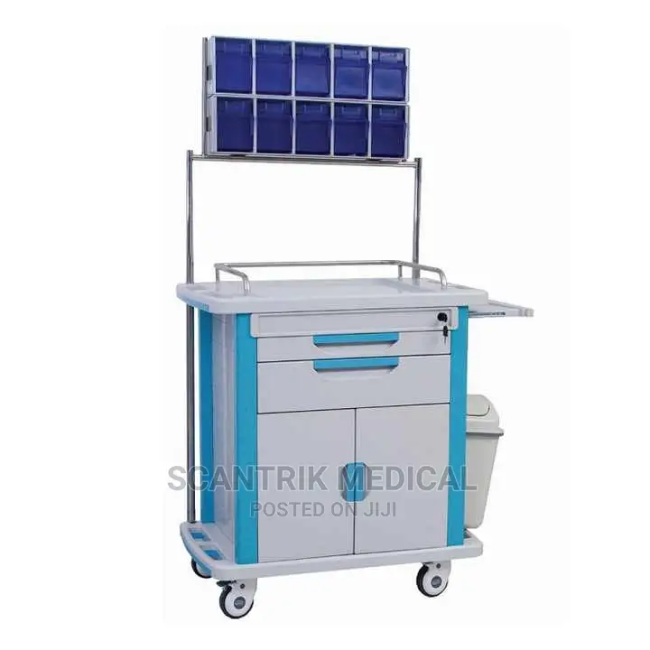 Ergonomic Handle Anesthesia Trolley