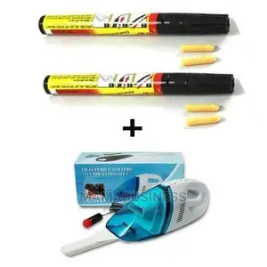 Car Vacuum Cleaner + 2 Pc Car Scratch Remover Pen – Bundle