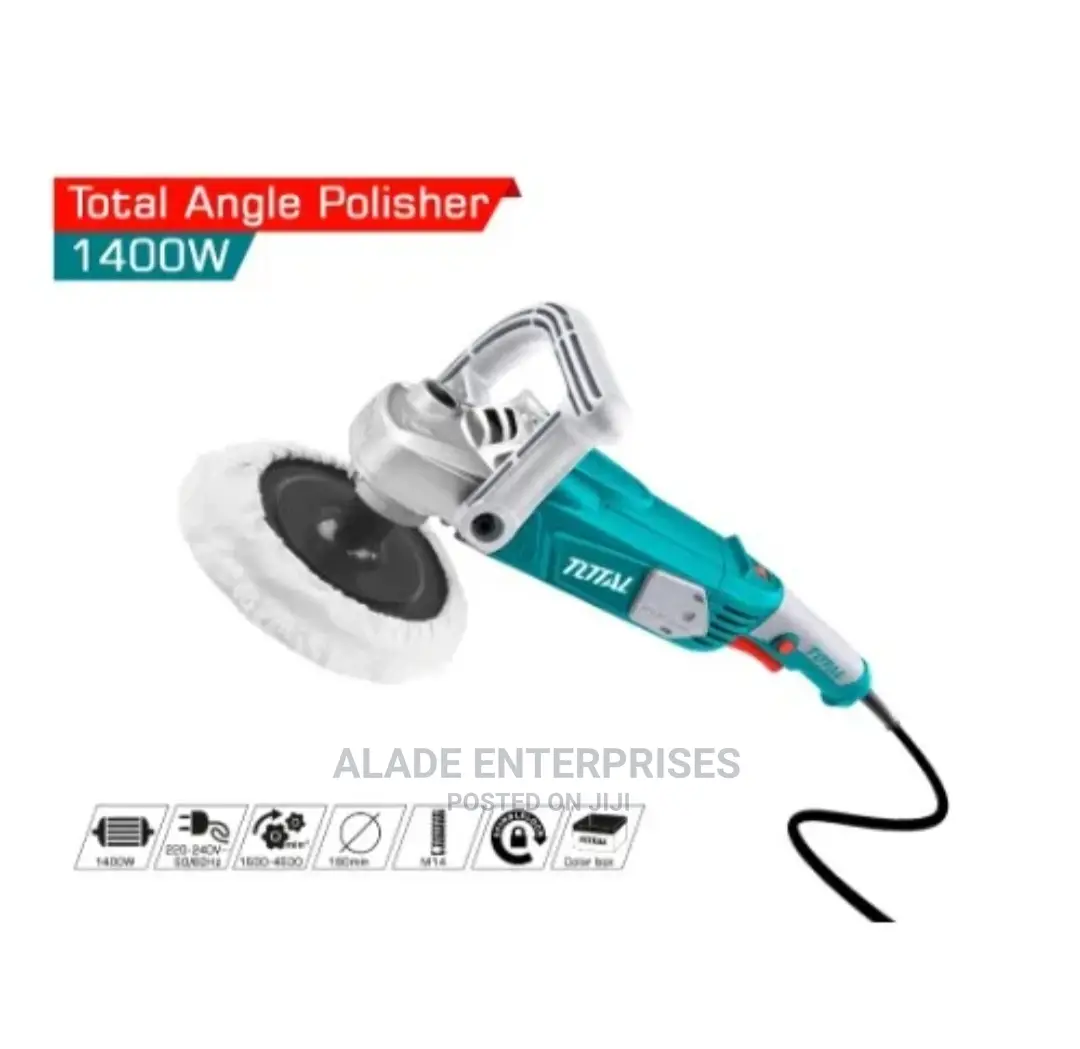 Total 1400w Variable Speed Angle Polisher - Buffing Machine