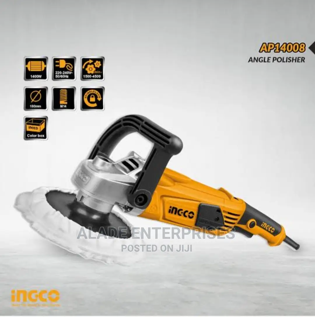 Ingco 1400w Variable Speed Angle Polisher - Buffing Machine
