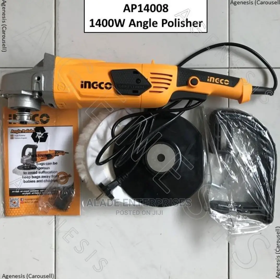 Ingco 1400w Variable Speed Angle Polisher - Buffing Machine