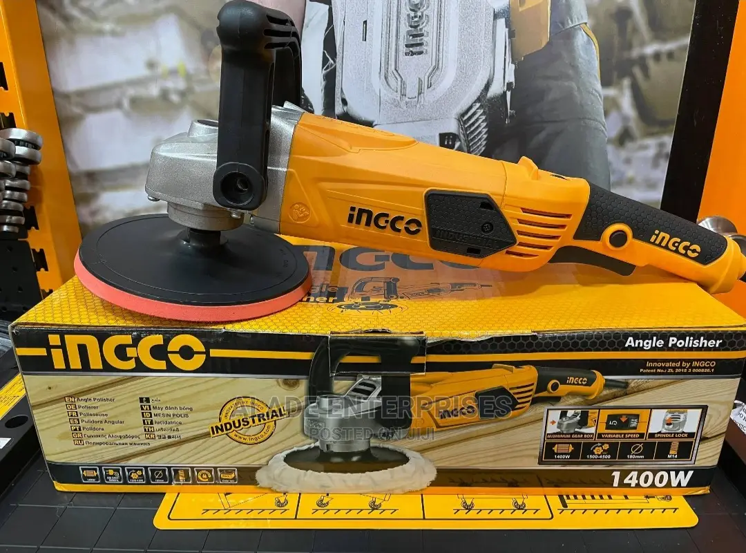 Ingco 1400w Variable Speed Angle Polisher - Buffing Machine