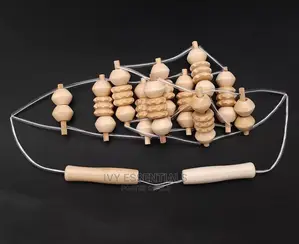 Wooden Back Massager Roller Rope