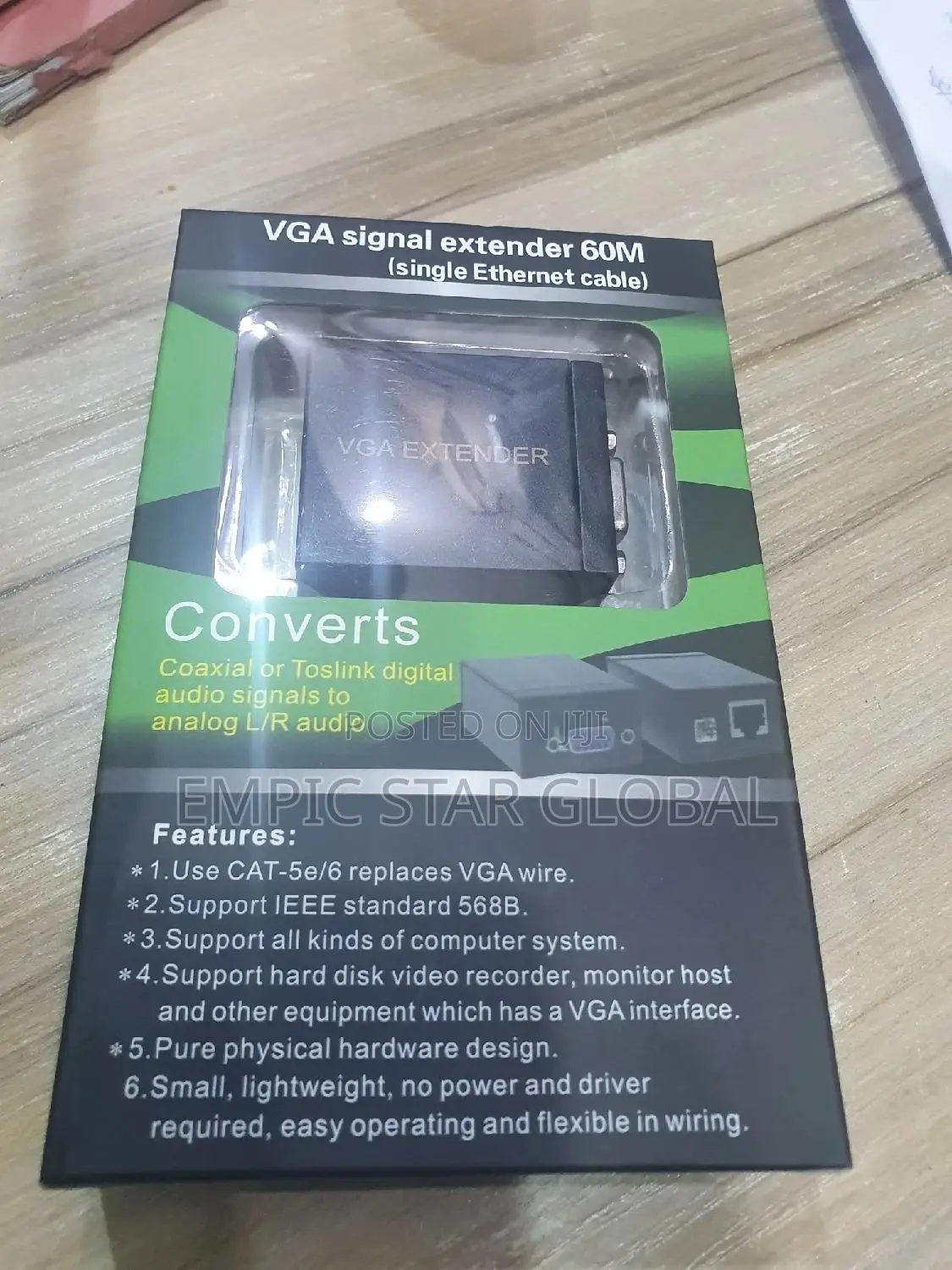 Vga to Ethernet Signal Extender 60M