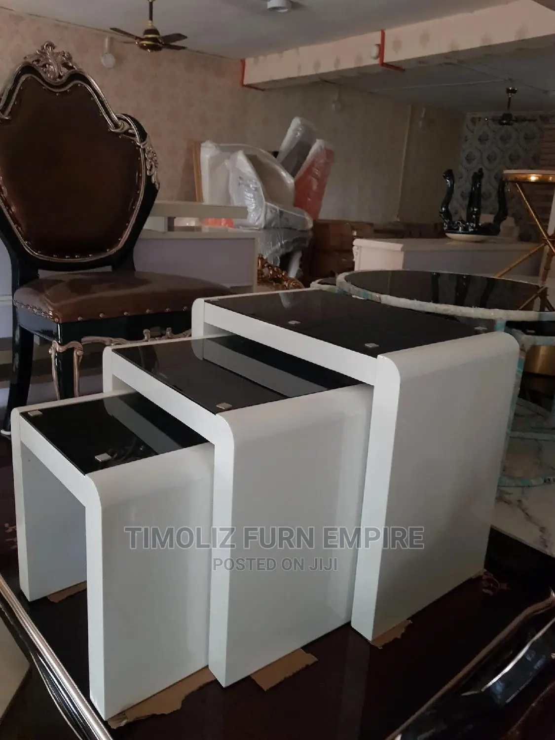 3in1 Adjustable Side Stools/ Tempered Glass High Quality
