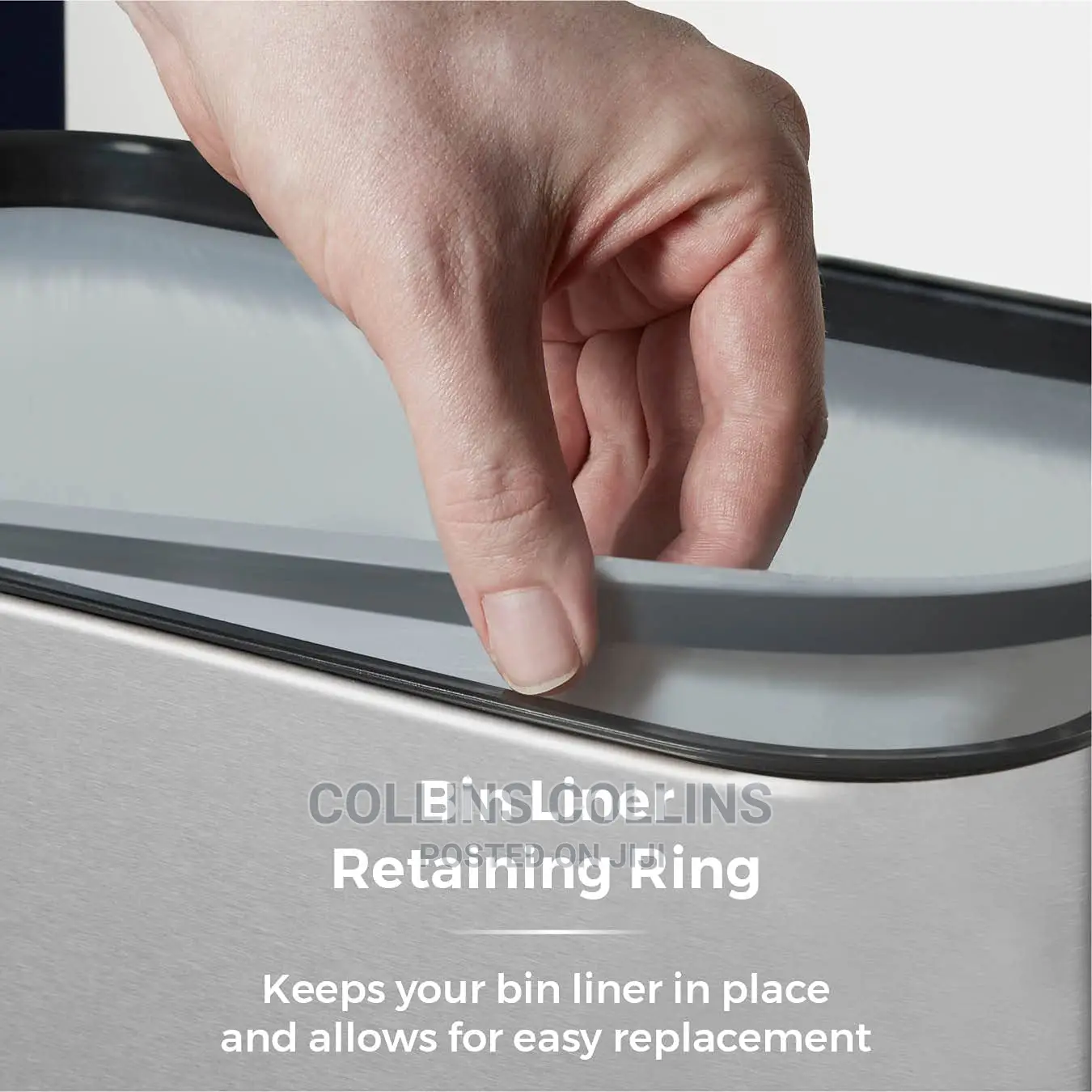 Tower T838001S 75L Rectangular Sensor Bin, Stainless Steel