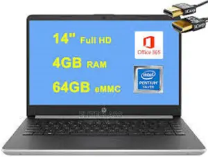 New Laptop HP 4GB Intel Celeron SSD 60GB