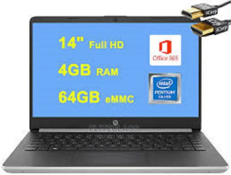 New Laptop HP 4GB Intel Celeron SSD 60GB