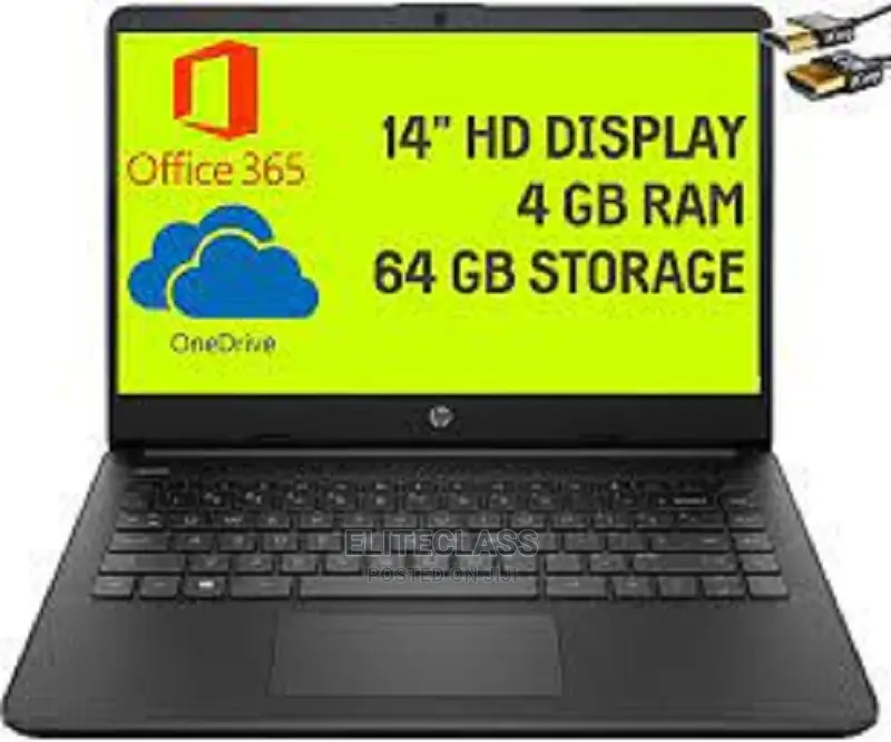 New Laptop HP 4GB Intel Celeron SSD 60GB
