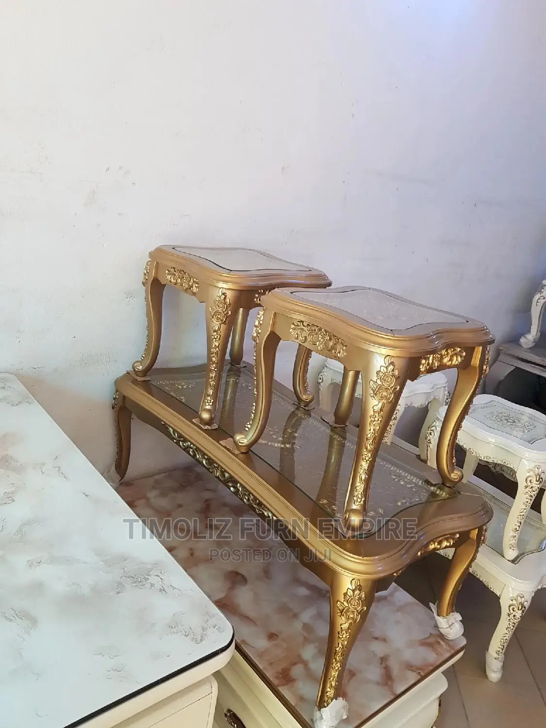 Royal Design Center Table With Two Side Tables, Best Quality