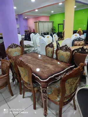 New Imported Royal Wooden Dining Table With 6 Seaters
