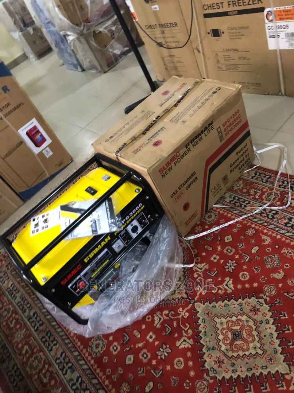 Sumec Firman 4.5 Kva Generator Spg3000