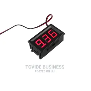 Red LED Amp Dual Digital Volt Meter Gauge