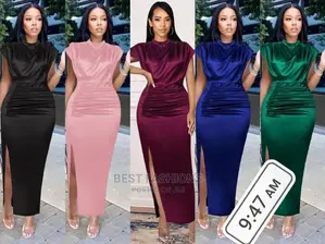 Lady Satin Long Dress