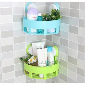 One Piece Bathroom Corner Shelf