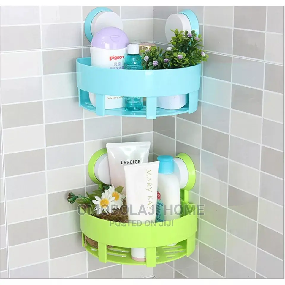 One Piece Bathroom Corner Shelf