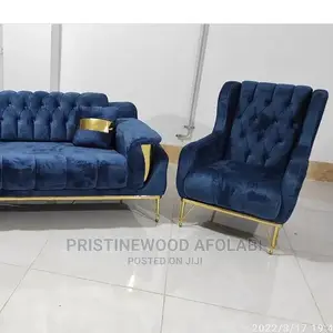 Luxury 7 Seater Living Room Fabric Sofa Chair.