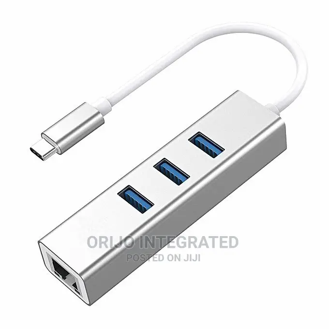 Type C USB to Hub With Gigabit Ethernet Adapter