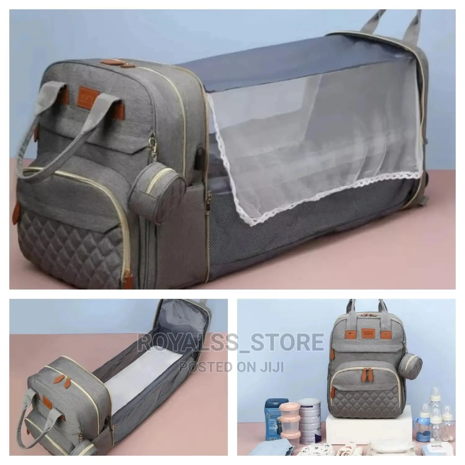 Multi Function Baby Diaper Bed Bag