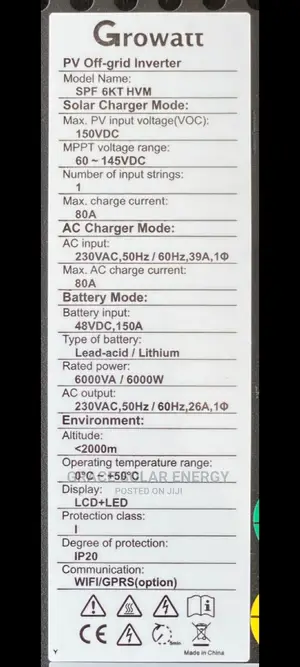 6kva Growatt Inverter