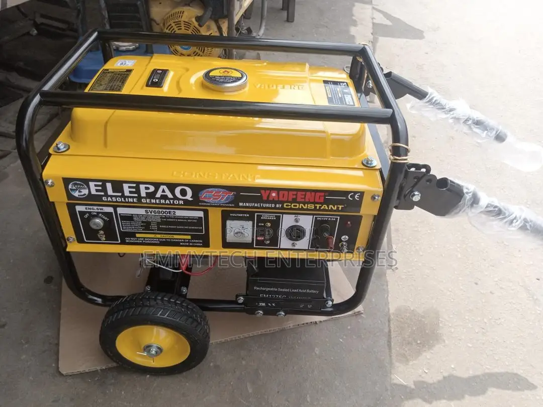 Elepaq Constant Generator Set Sv6800e2 Copper