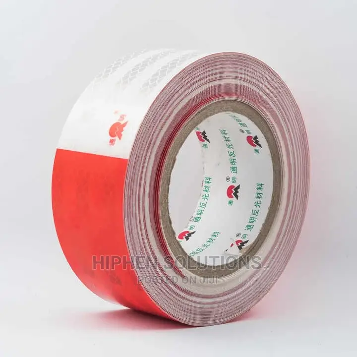 High Brightness Red and White Reflective Tape Roll