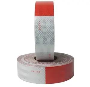 Multi Purpose White and Red Reflective Tape Roll