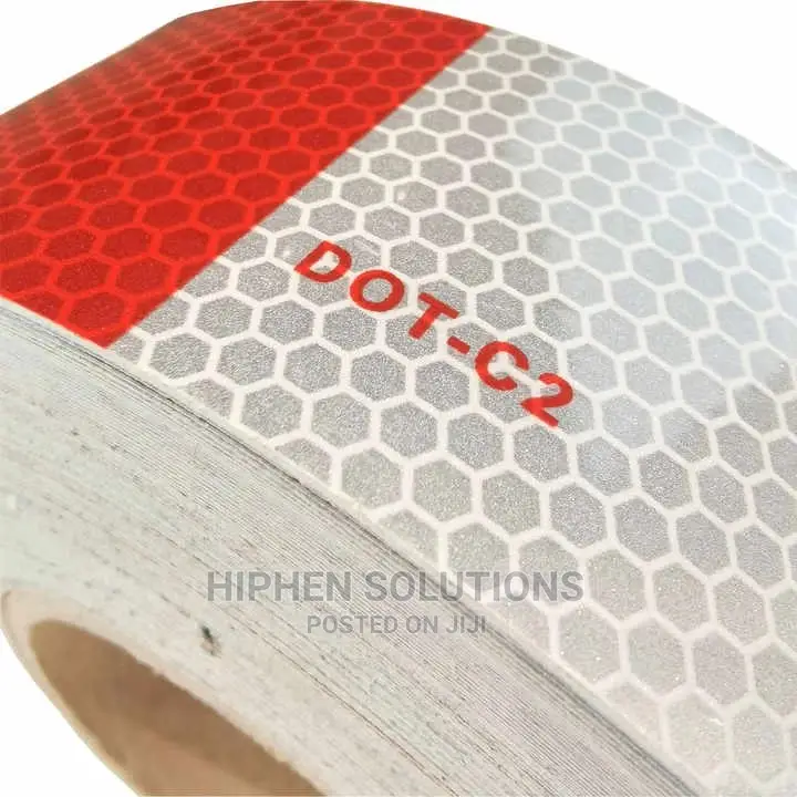 Workers Visibility Red and White Reflective Tape