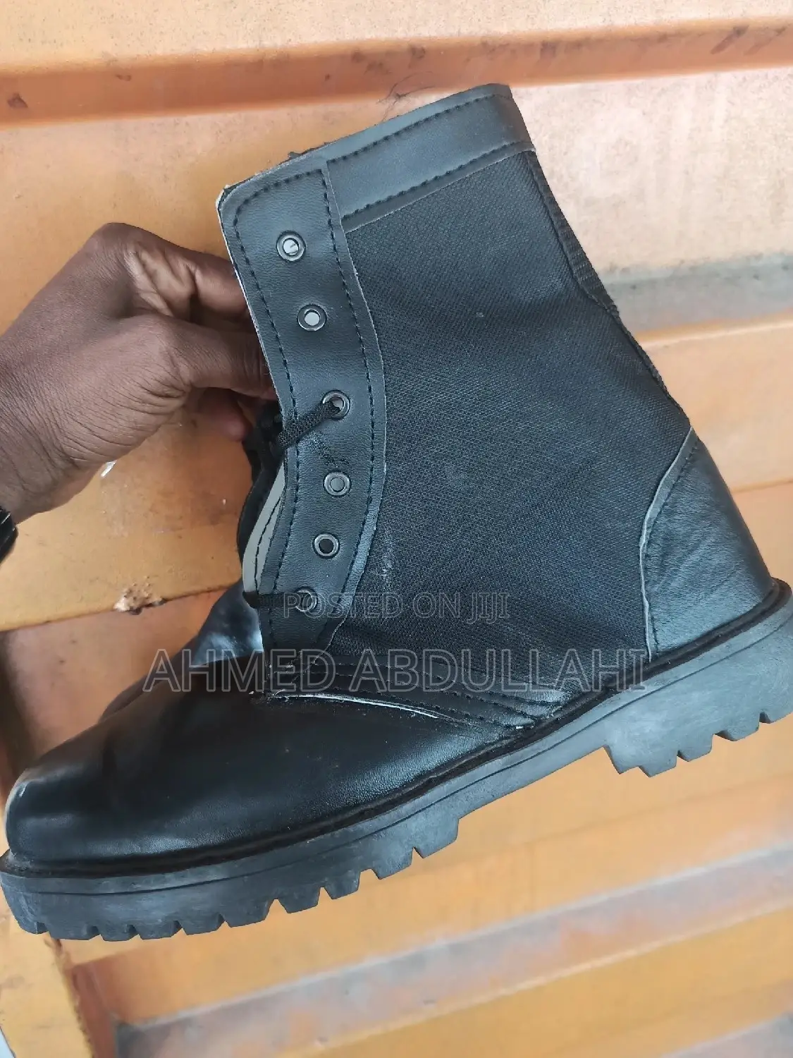 Leather Security Boots