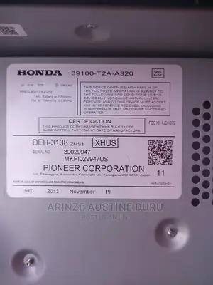 Honda Accord 2013-2015 Audio Player