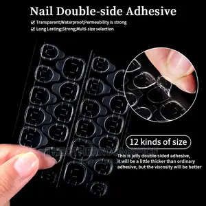 Double Sided Adhesive Clear Glue Stickers Nail Art Tip