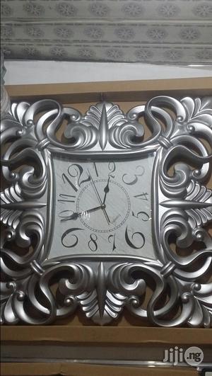 Silver Engine Battery Wall Clock