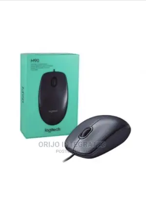 Logitech Wired Mouse M90 USB + FREE Mouse Pad