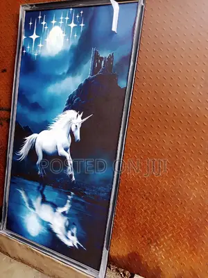 Jumping White Horse.