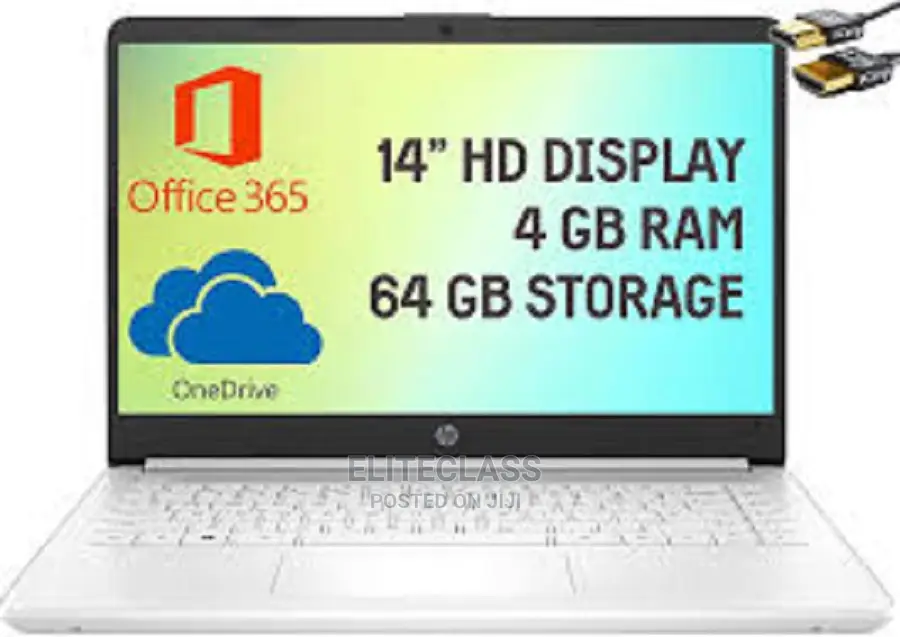 New Laptop HP 4GB Intel Celeron 60GB