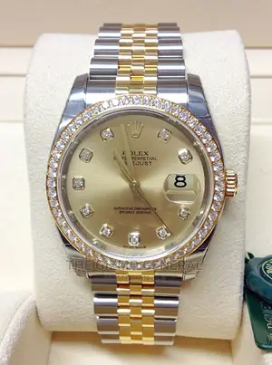 Rolex Datejust 36 Yellow Gold and Steel With Diamond Markers