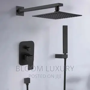Black 4 Ways Conduit Shower