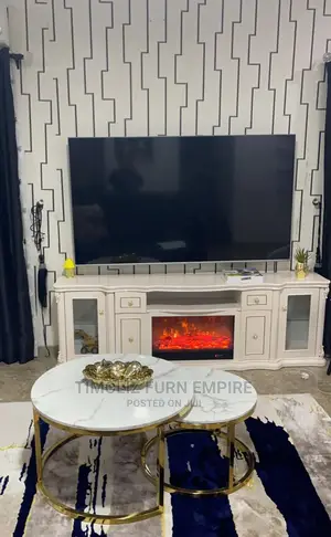 Fireplace  TV Stand With Various Storage Spaces/Superior.