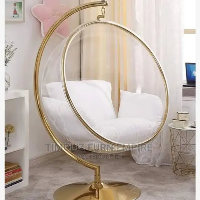 Gold Transparent Swing Chair/High Class.