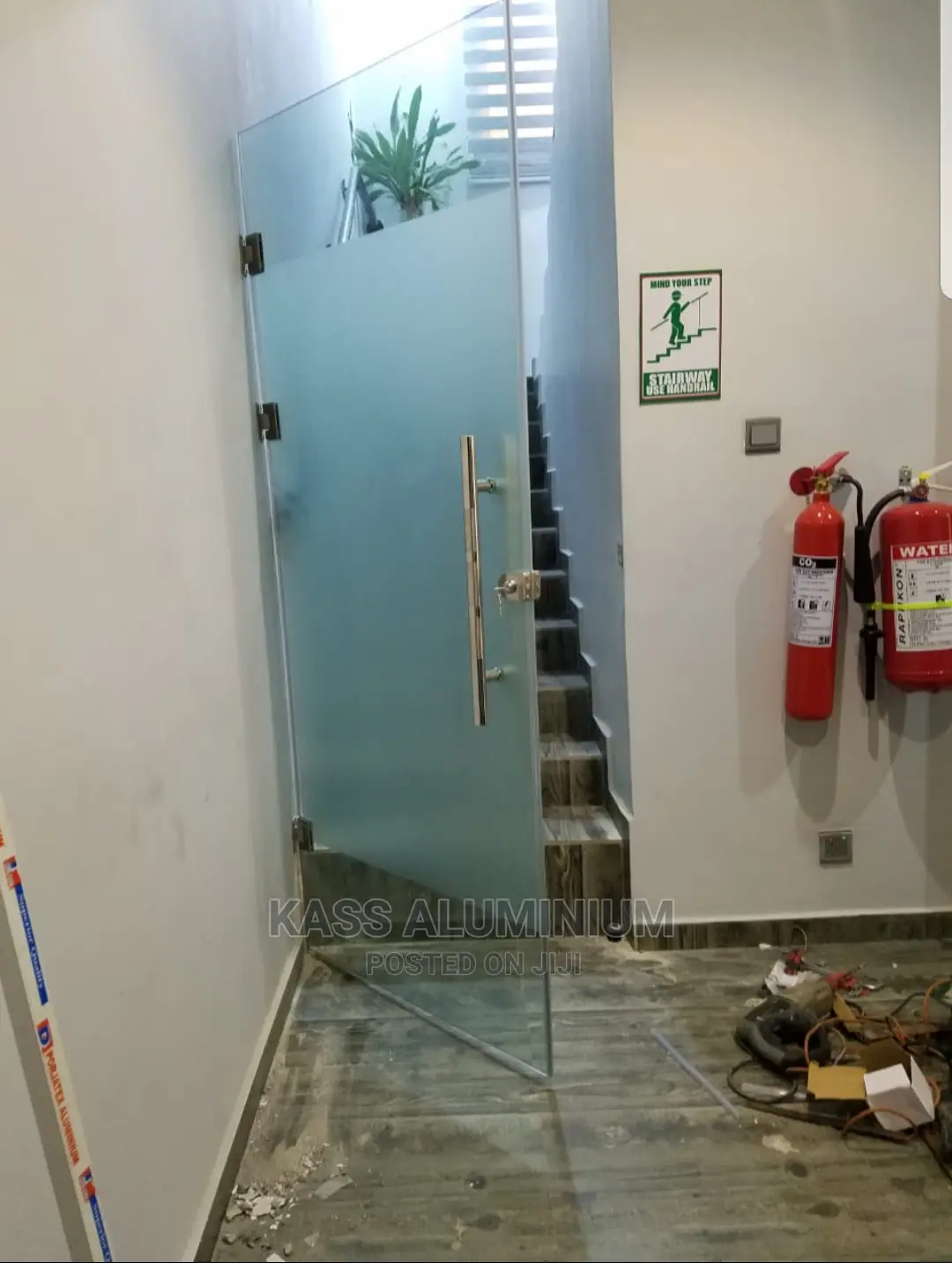 Frameless Hinge Door