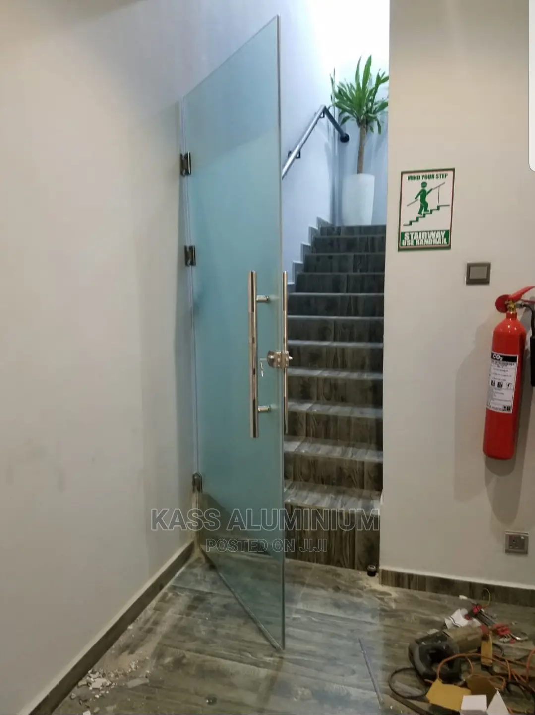 Frameless Hinge Door